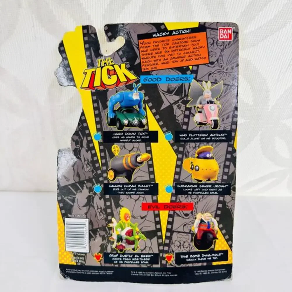 VTG 1995 Bandai The Tick‎ Wacky Windup Action Crop Dustin El Seed Plane